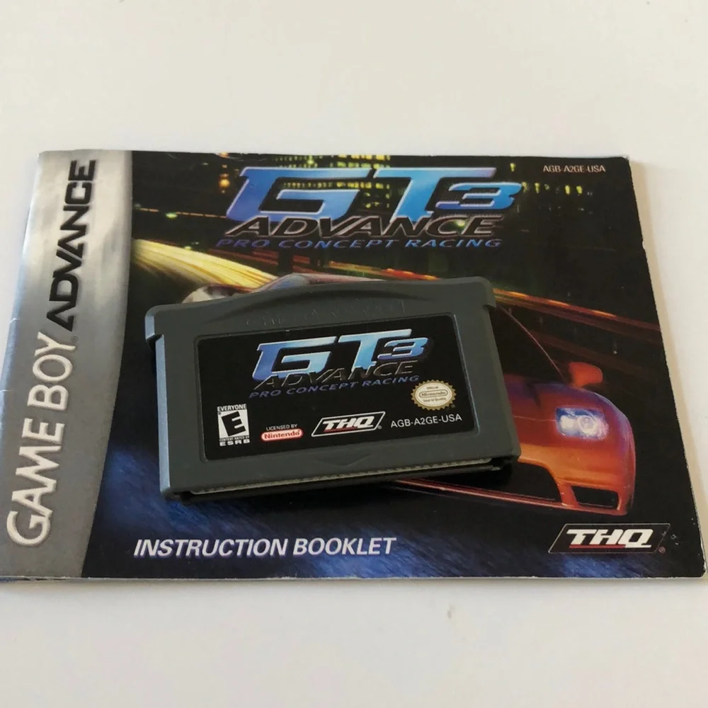 Nintendo Game Boy Advance GT3 Advance Pro Concept Racing game